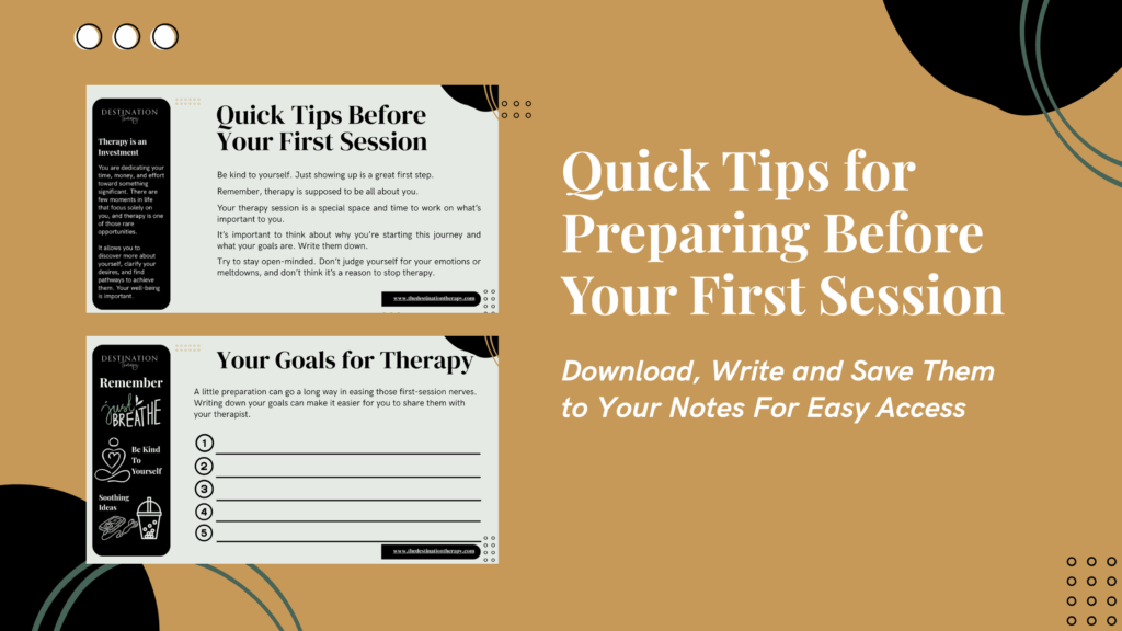 Quick Tips For Preparing Before First Therapy Session